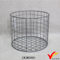 Green Paint Metal Iron Storage Handmade Wire Basket